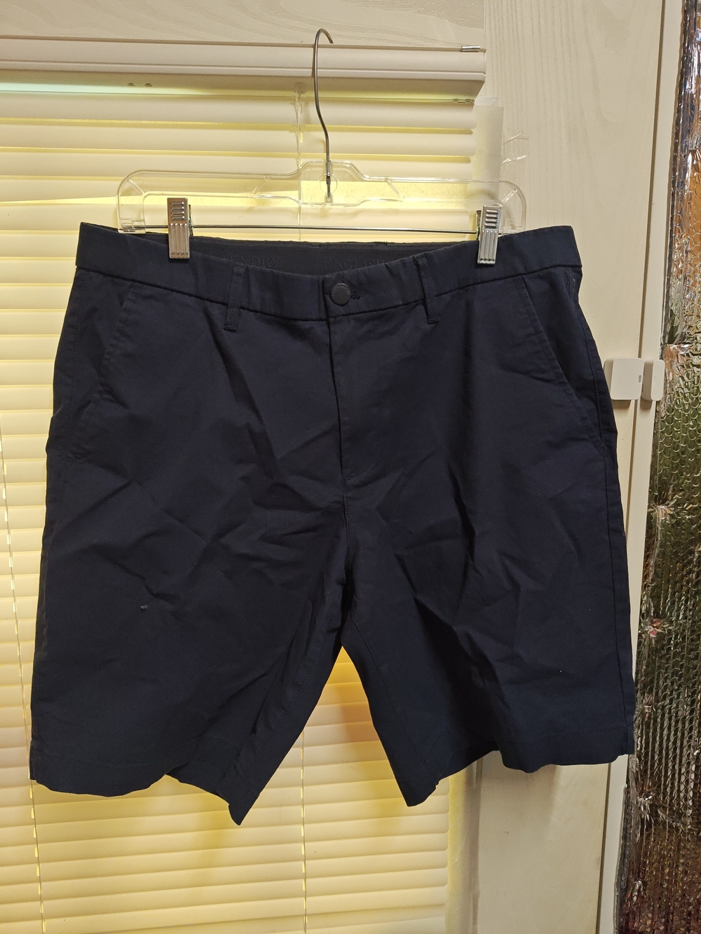 English Laundry Navy Flat-Front Men's Shorts
